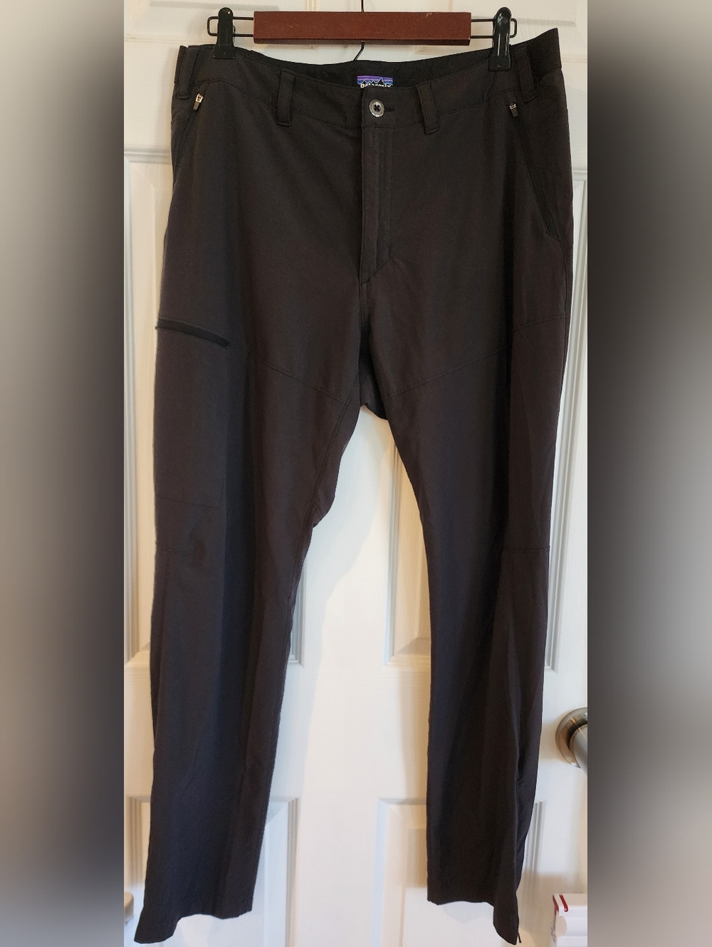 Patagonia Terravia Trail Pants Black Stretch Hiking Lightweight Men's 34